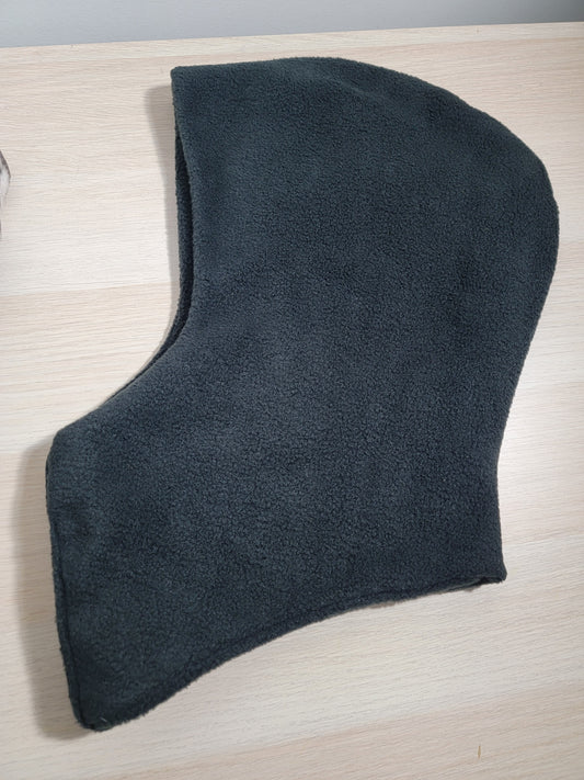 Double-faced Polar fleece hood with neck warmer