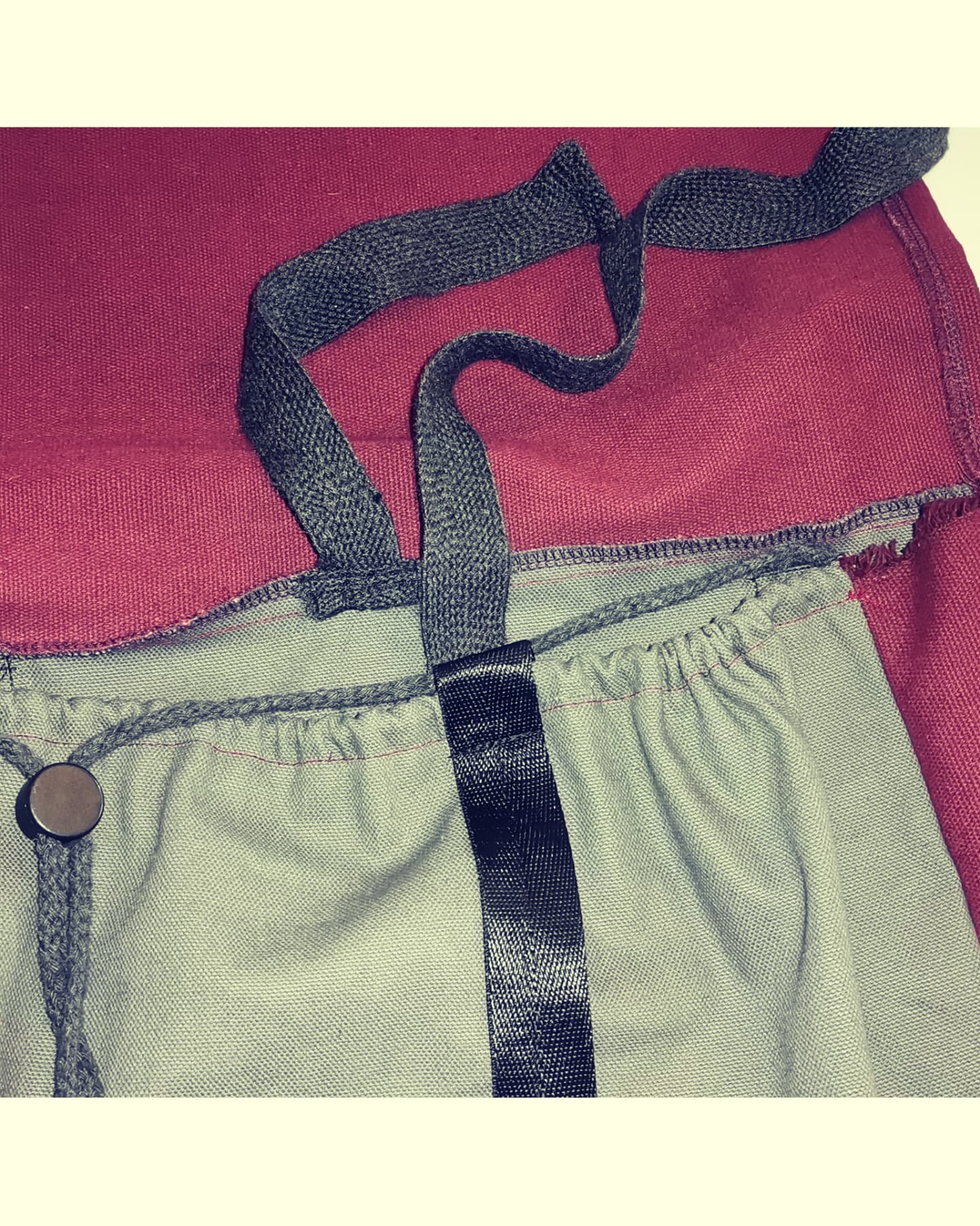 Hand made canvas backpack
