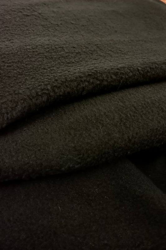 High collar, crop, fleece pullover with zipper