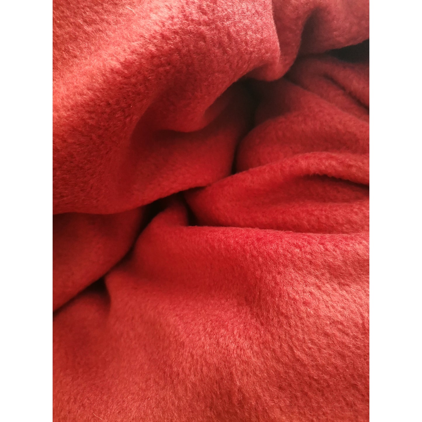 High collar, crop, fleece pullover with zipper