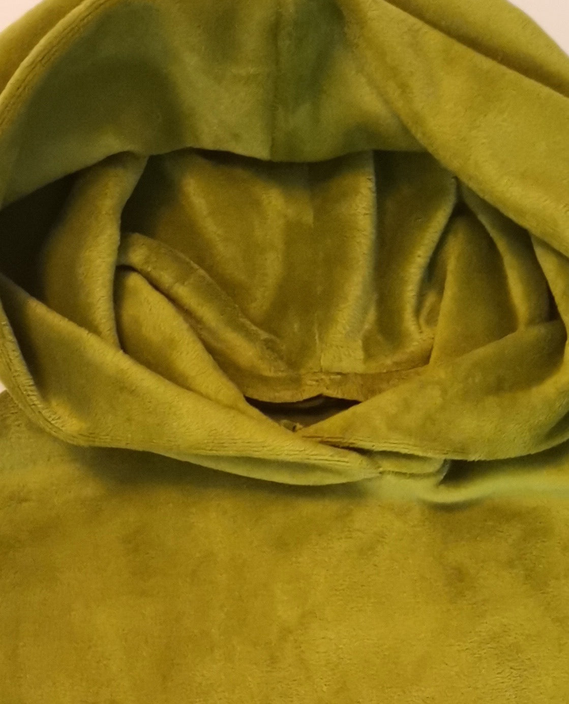 High collar, crop, fleece pullover with zipper
