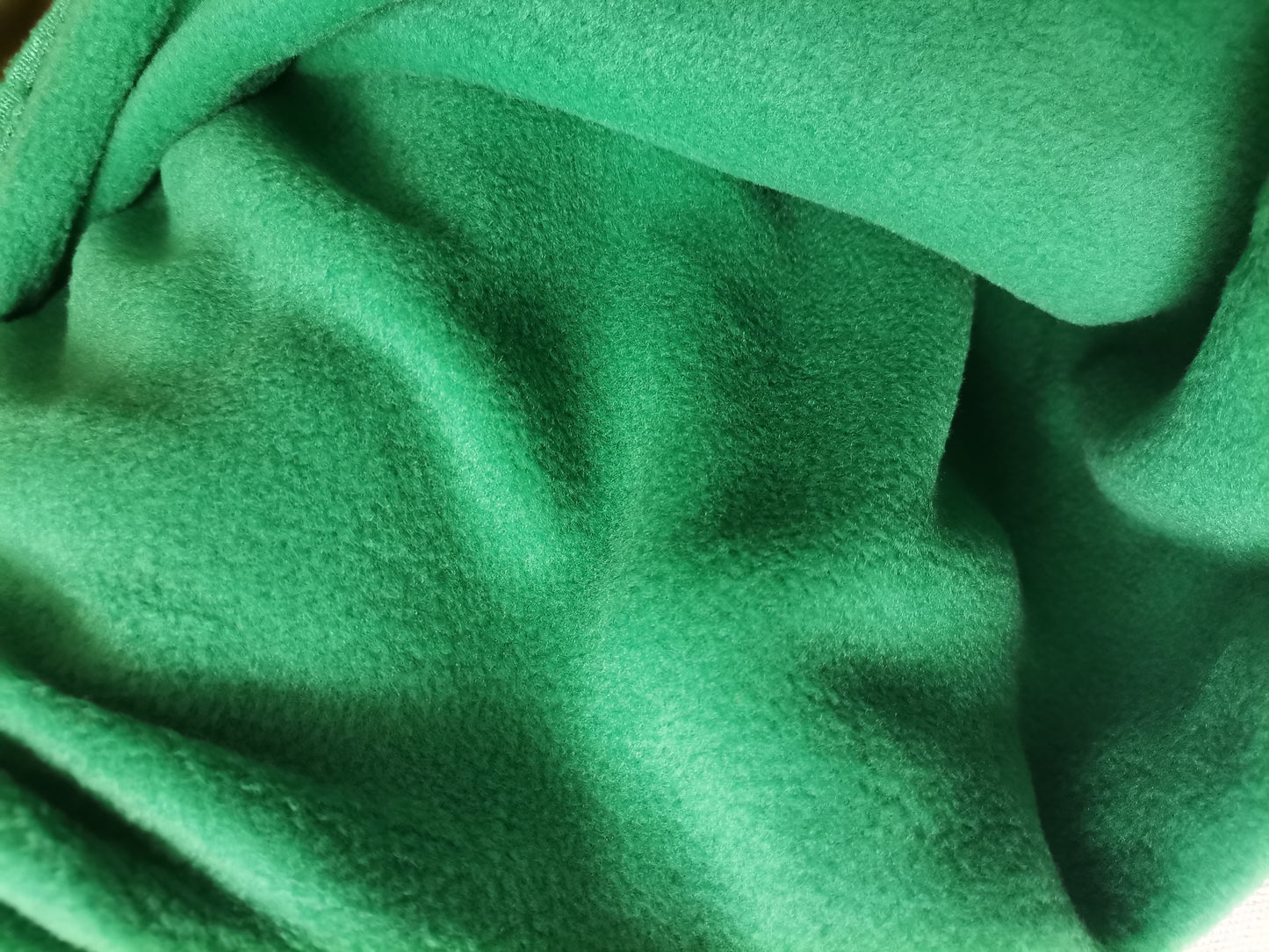 High collar, crop, fleece pullover with zipper