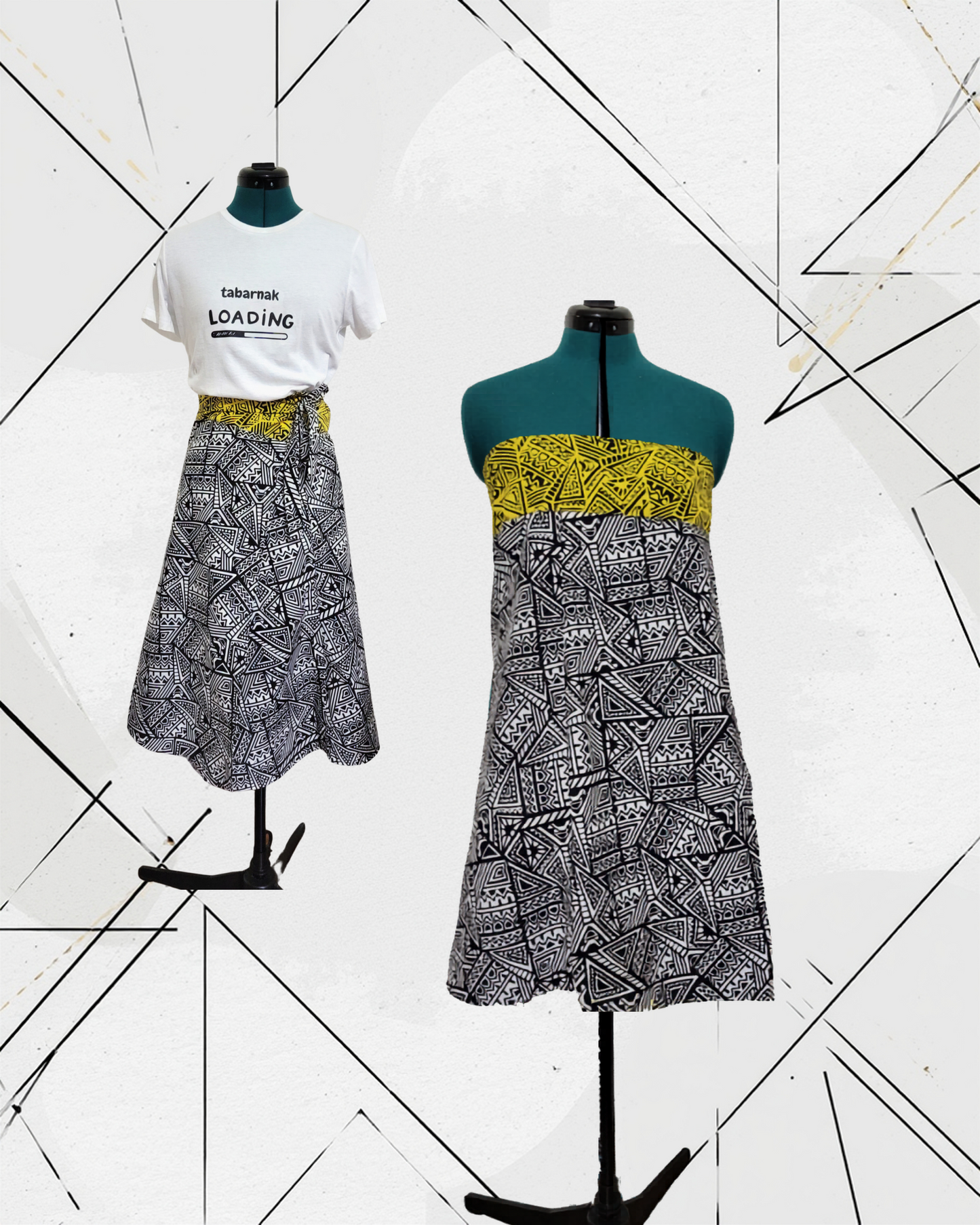 Multi-wear wrap skirt