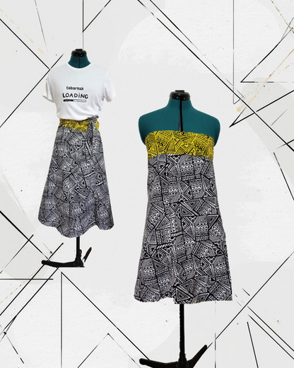 Multi-wear wrap skirt