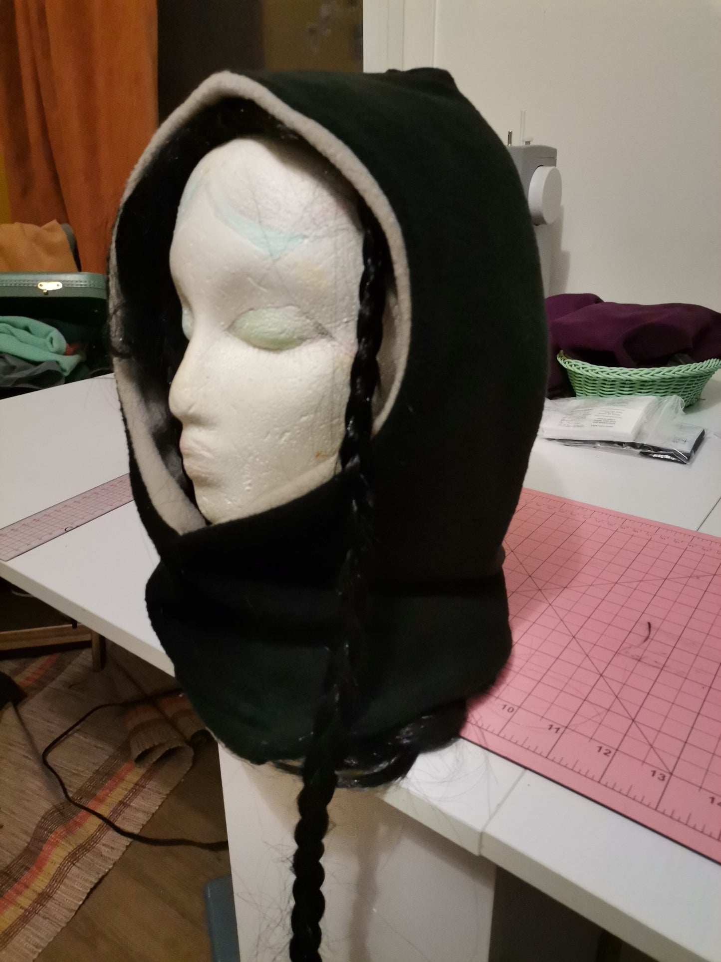 Hood double layer/ polar fleece inside