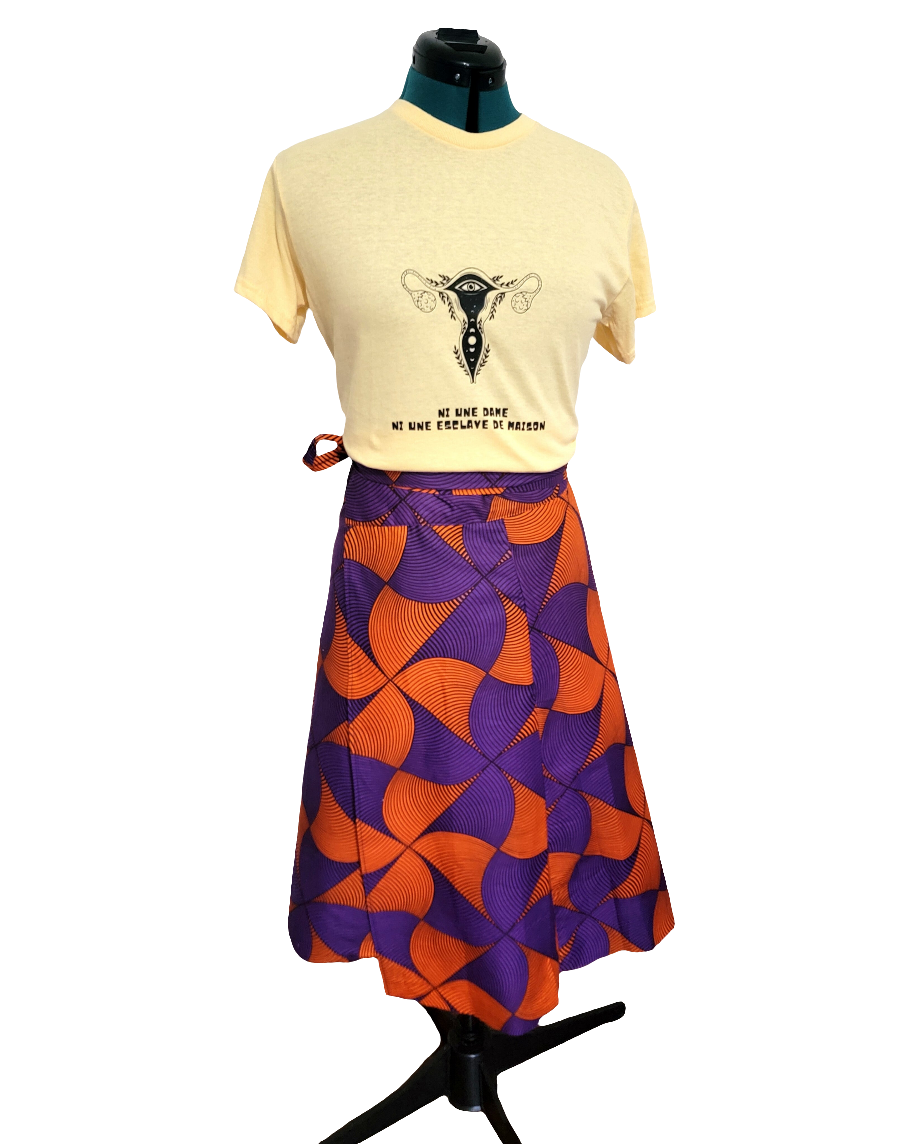 Multi-wear wrap skirt