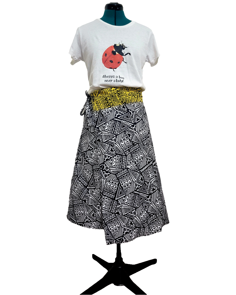 Multi-wear wrap skirt