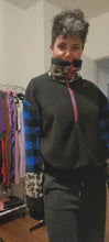 Load and play video in Gallery viewer, High collar, crop, fleece  pullover with zipper
