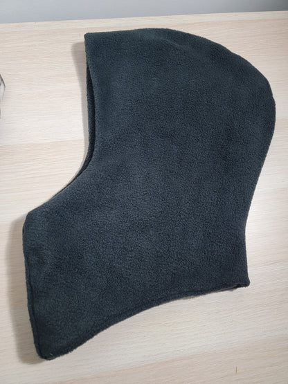 Double-faced Polar fleece hood with neck warmer