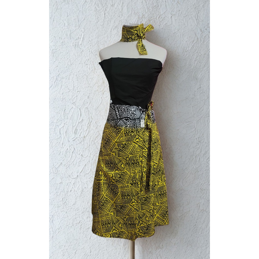 Multi-wear wrap skirt